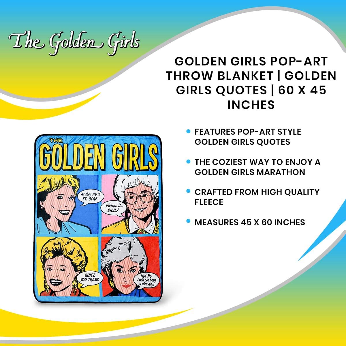 Foto 7 | Manta Just Funky Golden Girls Pop-art Gallery - Venta Internacional.