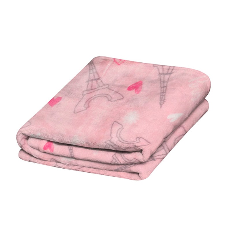 Frazada Ligera Paris TESSO HOME Frazada borde color Rosa $425