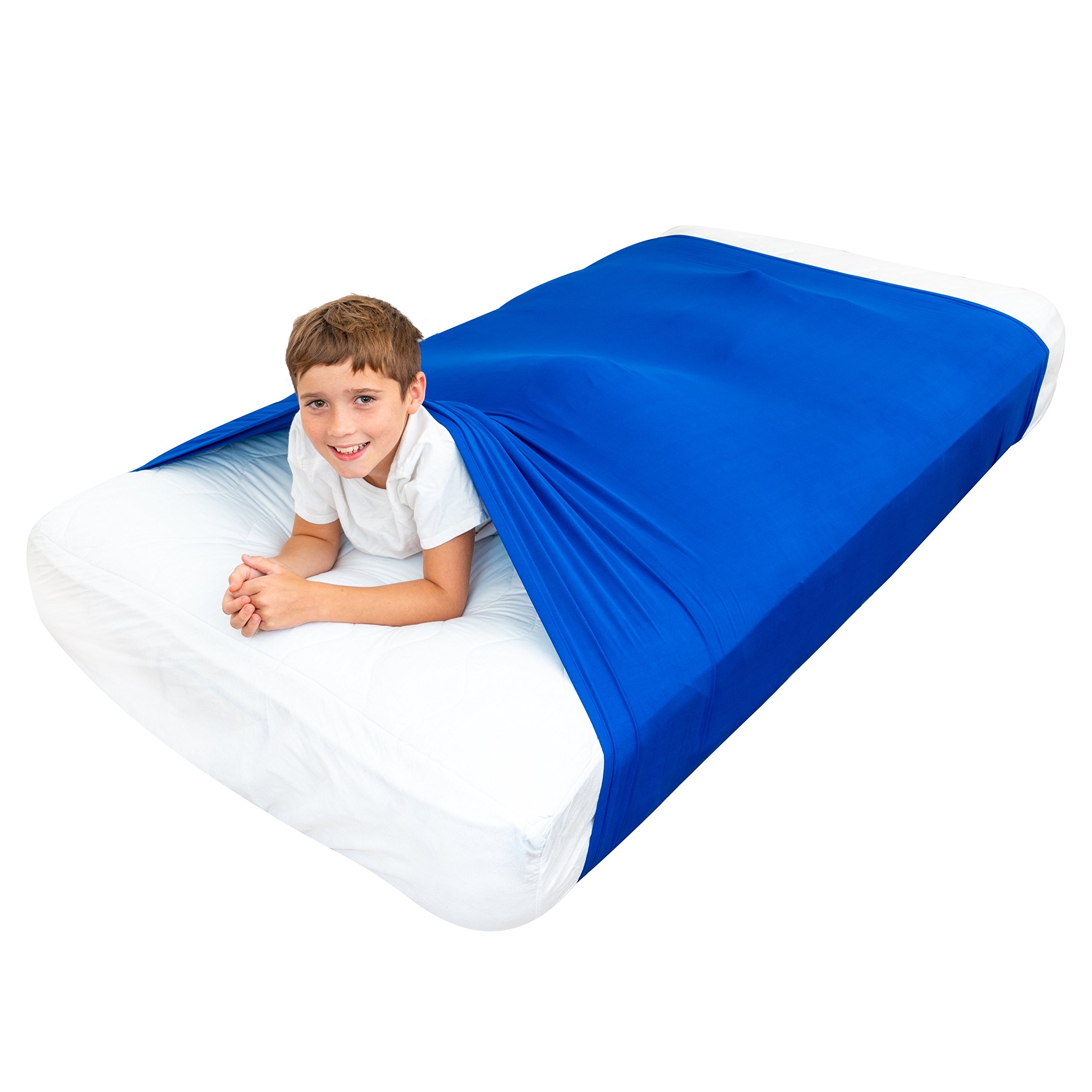 Foto 2 pulgar | Sábana Sensory Supplies Special Sleep Sleeve Azul Queen Size - Venta Internacional