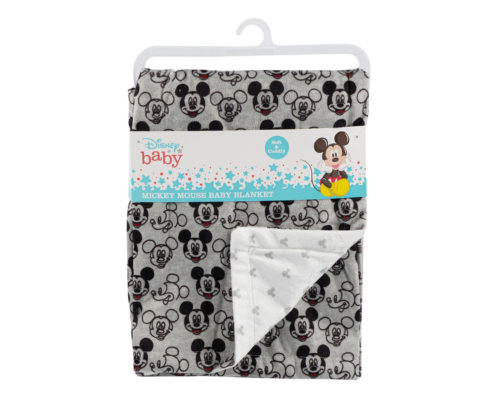 Cobija Polar Para Bebe De Mickey O Minnie Mouse Color Gris Oscuro Nombre Del Diseño Mickey