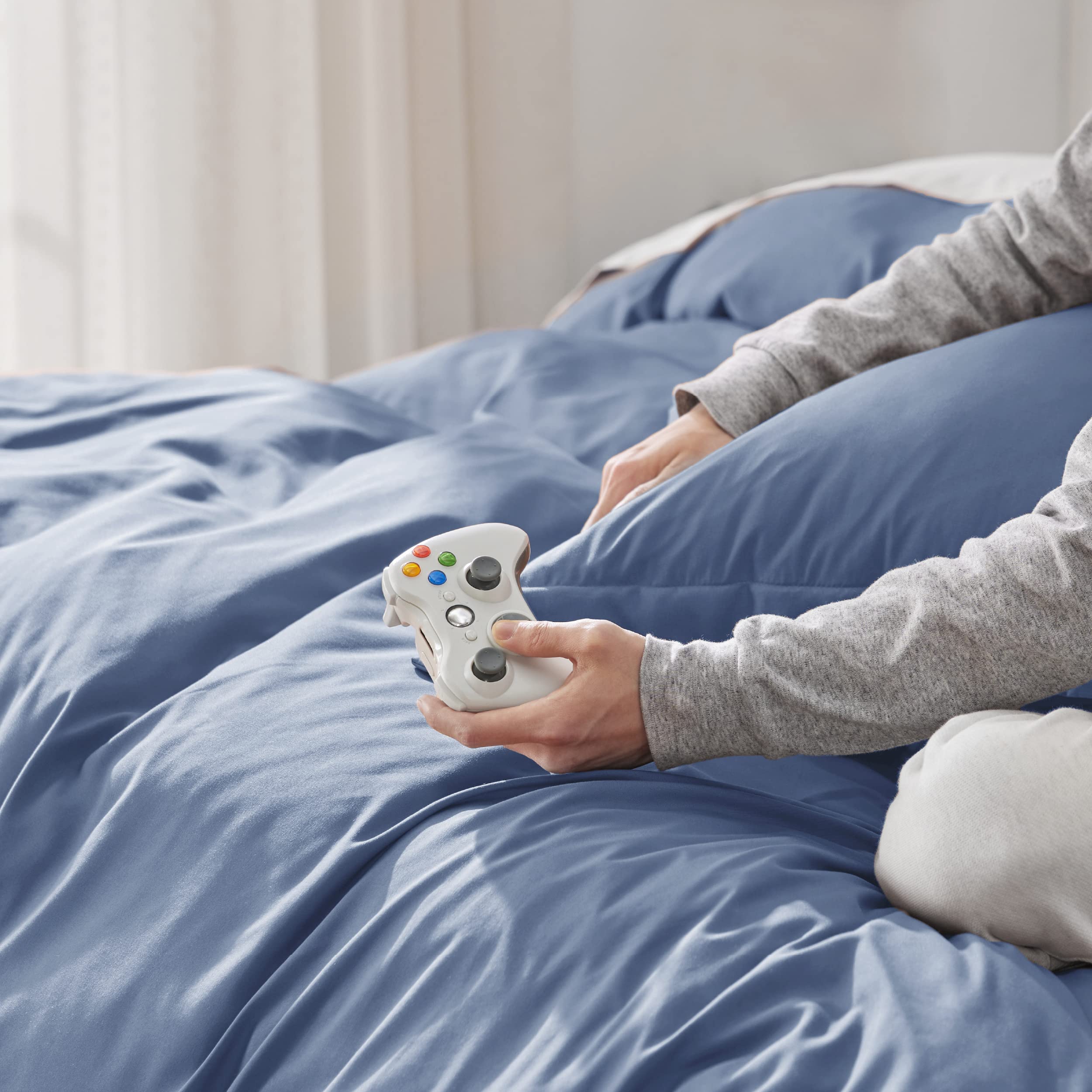Foto 3 | Juego de Fundas Individuales Tamaño Xl 2 Piezas Azul - Venta Internacional