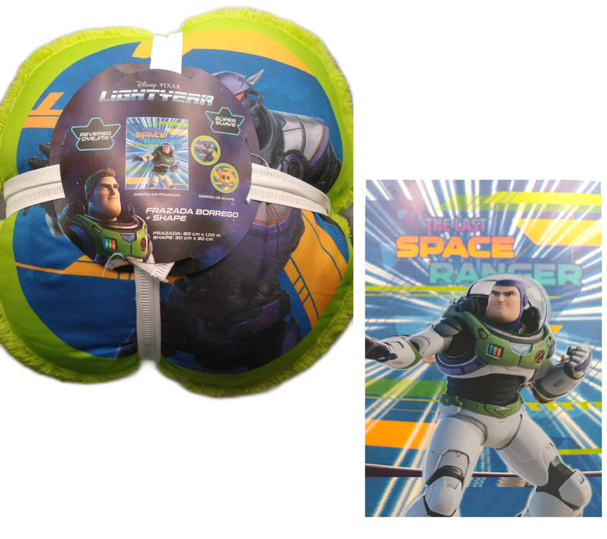 Foto 1 | Frazada Cobertor Reverso Borrego Y Cojin Buzz Lightyear