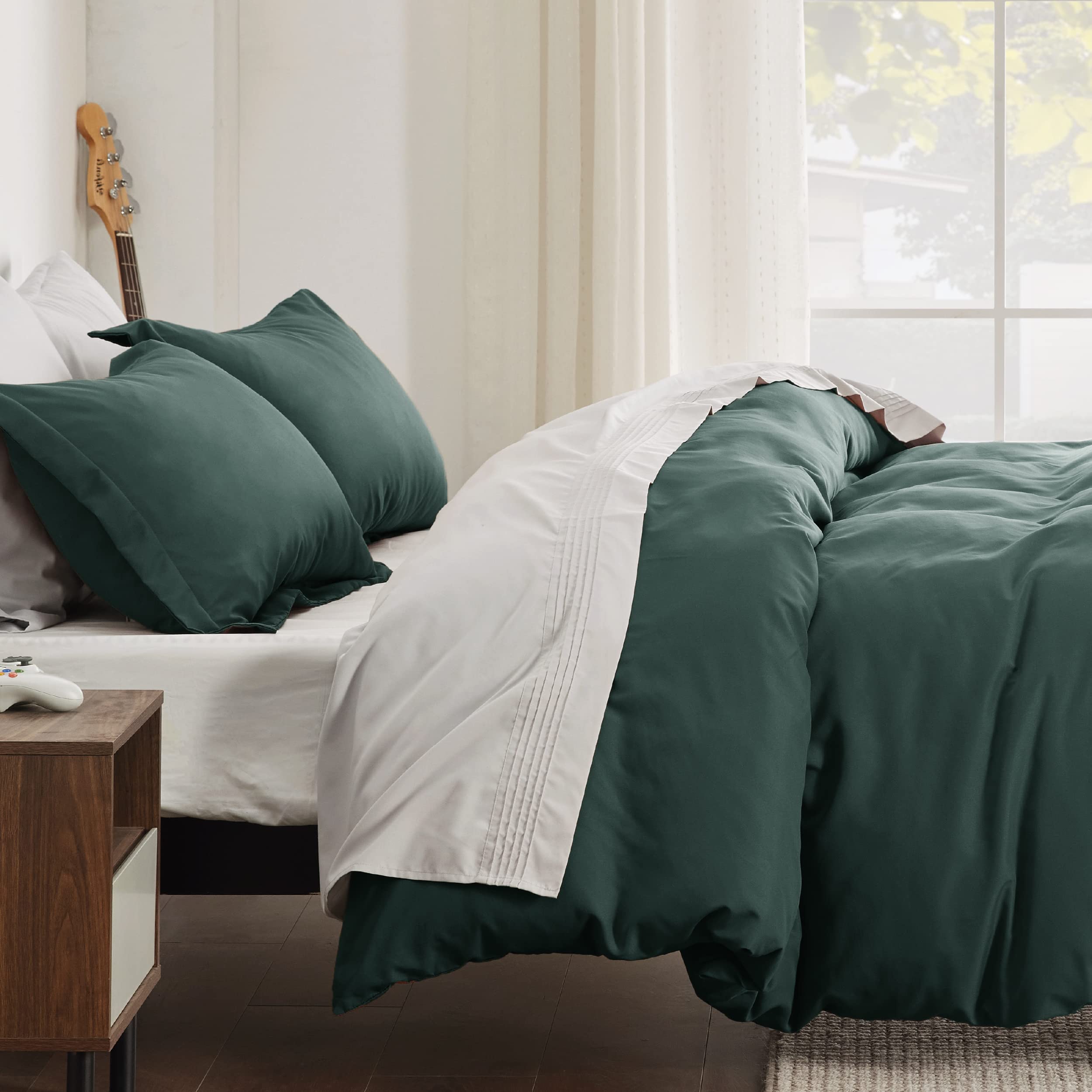 Foto 6 pulgar | Juego de Fundas de Edredón Bedsure para 1 o 2 Camas Individuales Talla XL Verde Bosque - Venta Internacional