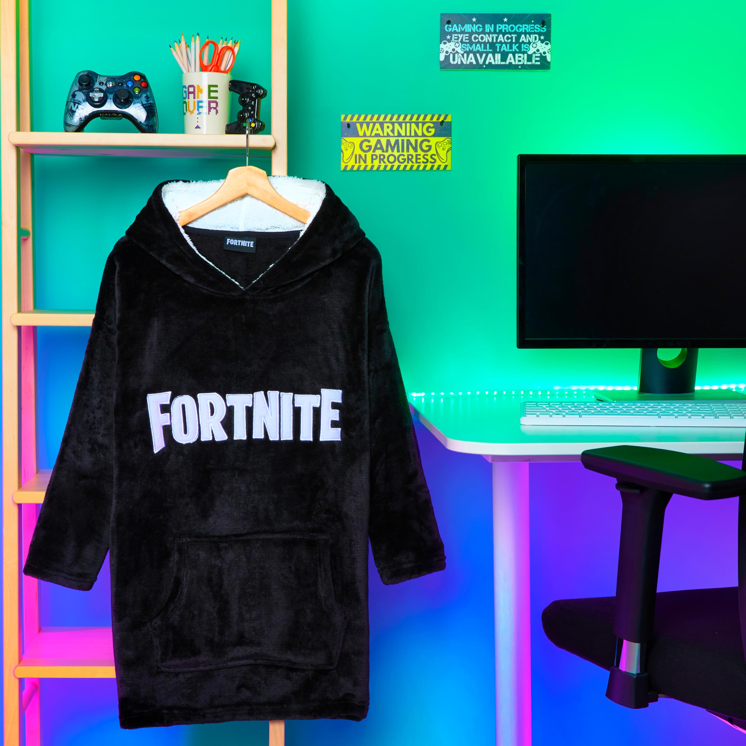 Foto 3 pulgar | Sudadera Con Capucha Fortnite Para Niños Y Adolescentes Mayores De 14 Años, Forro Polar Portátil - Venta Internacional