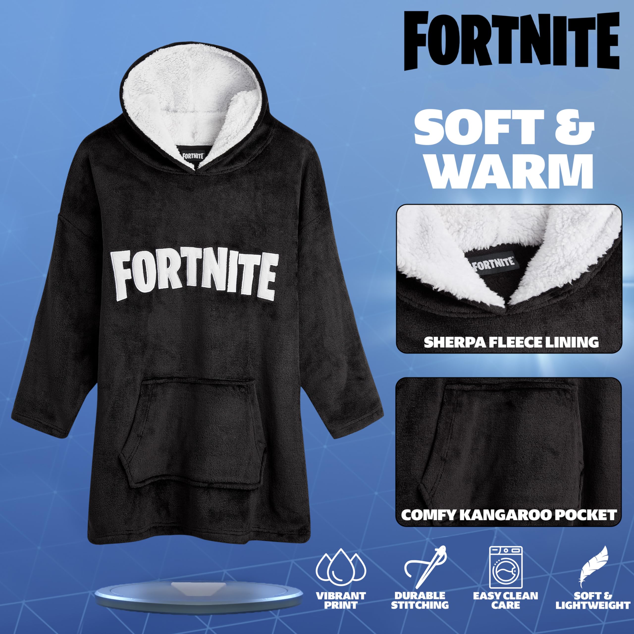 Foto 4 pulgar | Sudadera Con Capucha Fortnite Para Niños Y Adolescentes Mayores De 14 Años, Forro Polar Portátil - Venta Internacional