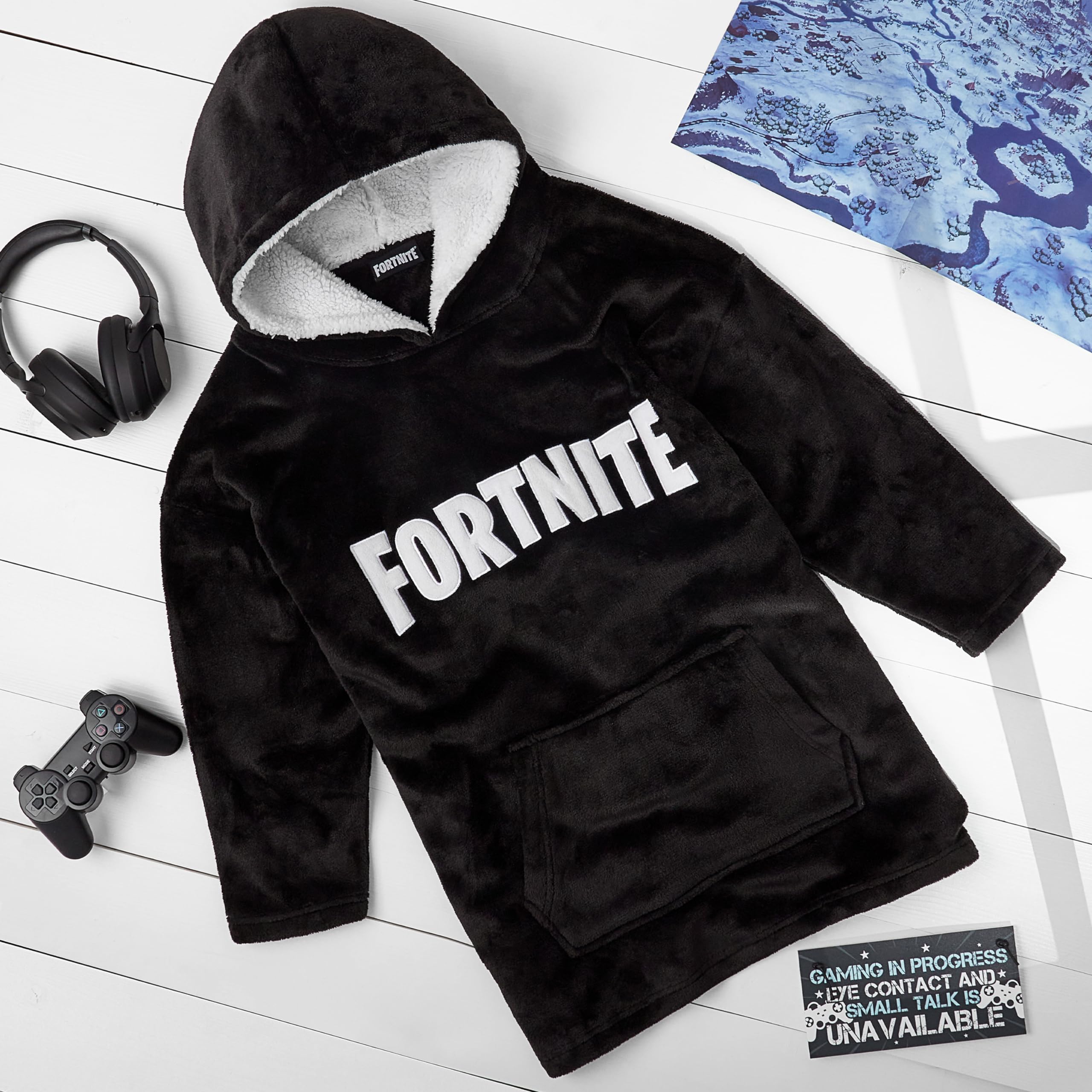 Foto 5 pulgar | Sudadera Con Capucha Fortnite Para Niños Y Adolescentes Mayores De 14 Años, Forro Polar Portátil - Venta Internacional