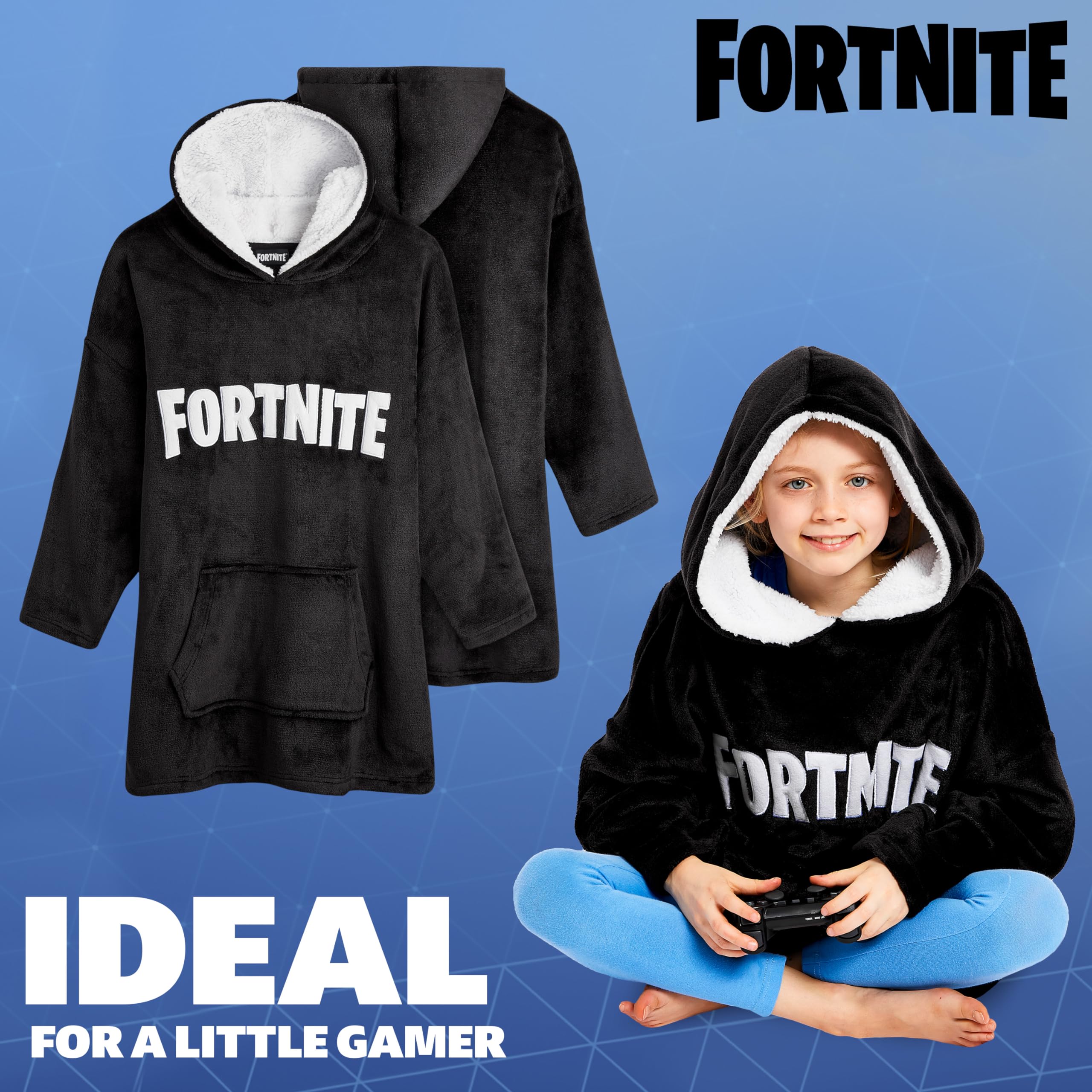 Foto 6 pulgar | Sudadera Con Capucha Fortnite Para Niños Y Adolescentes Mayores De 14 Años, Forro Polar Portátil - Venta Internacional