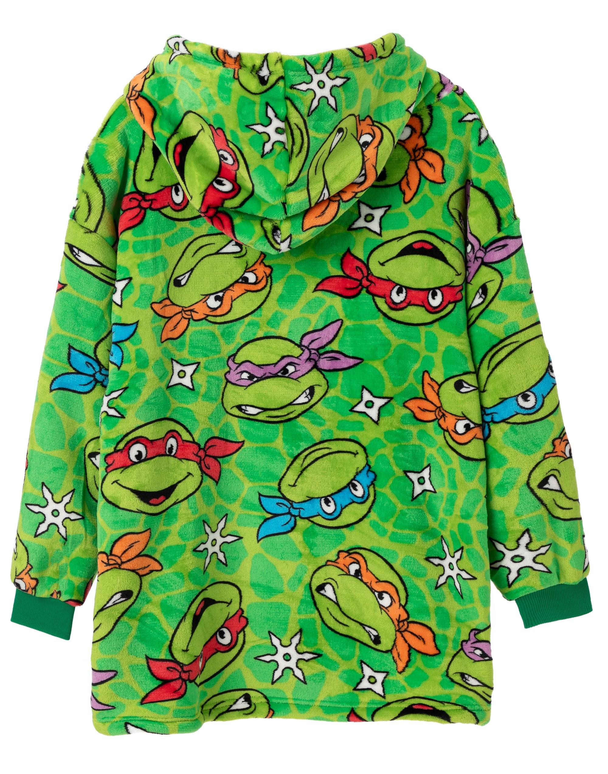 Foto 7 pulgar | Manta Portátil Con Capucha Teenage Mutant Ninja Turtles Para Niños - Venta Internacional.