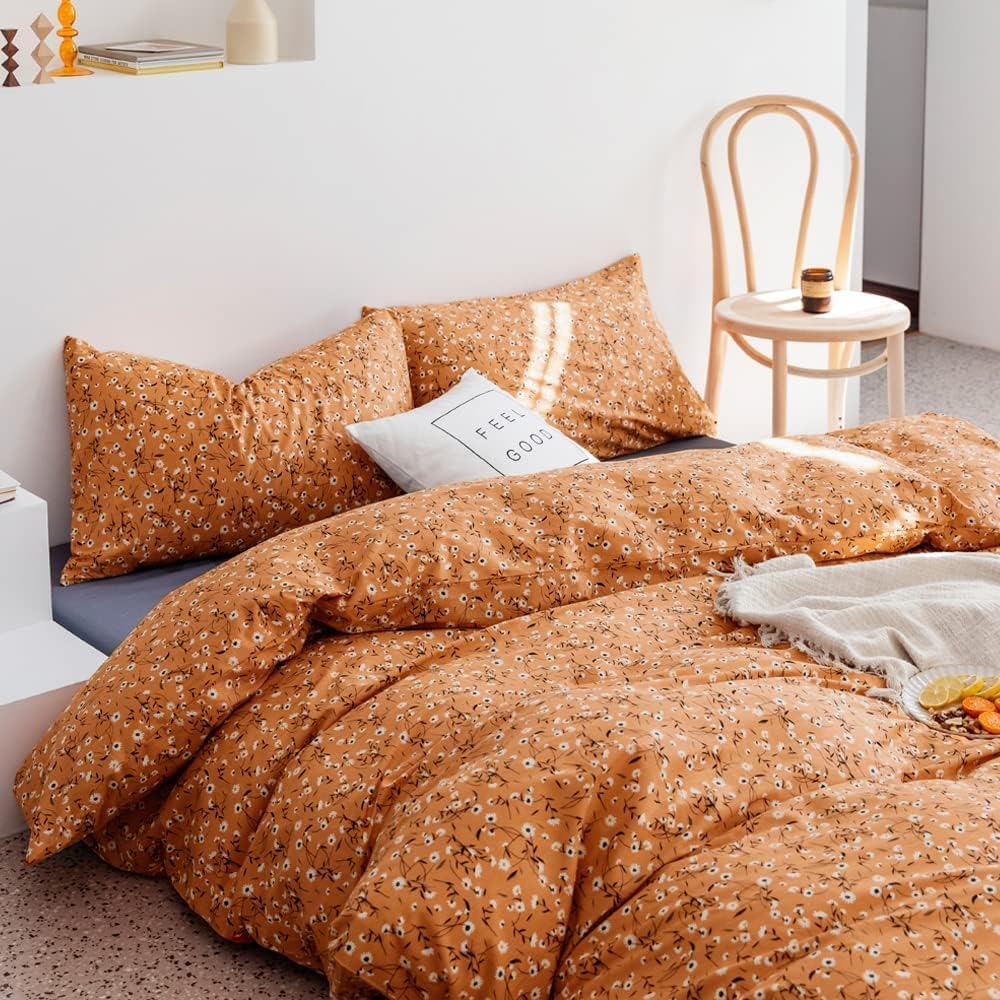 Juego De Fundas De Edredón Lifetb Cotton Floral Queen Con 2 Fundas De Almohada - Venta Internacional.