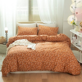 Foto 2 | Juego De Fundas De Edredón Lifetb Cotton Floral Queen Con 2 Fundas De Almohada - Venta Internacional.