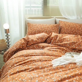 Foto 3 | Juego De Fundas De Edredón Lifetb Cotton Floral Queen Con 2 Fundas De Almohada - Venta Internacional.
