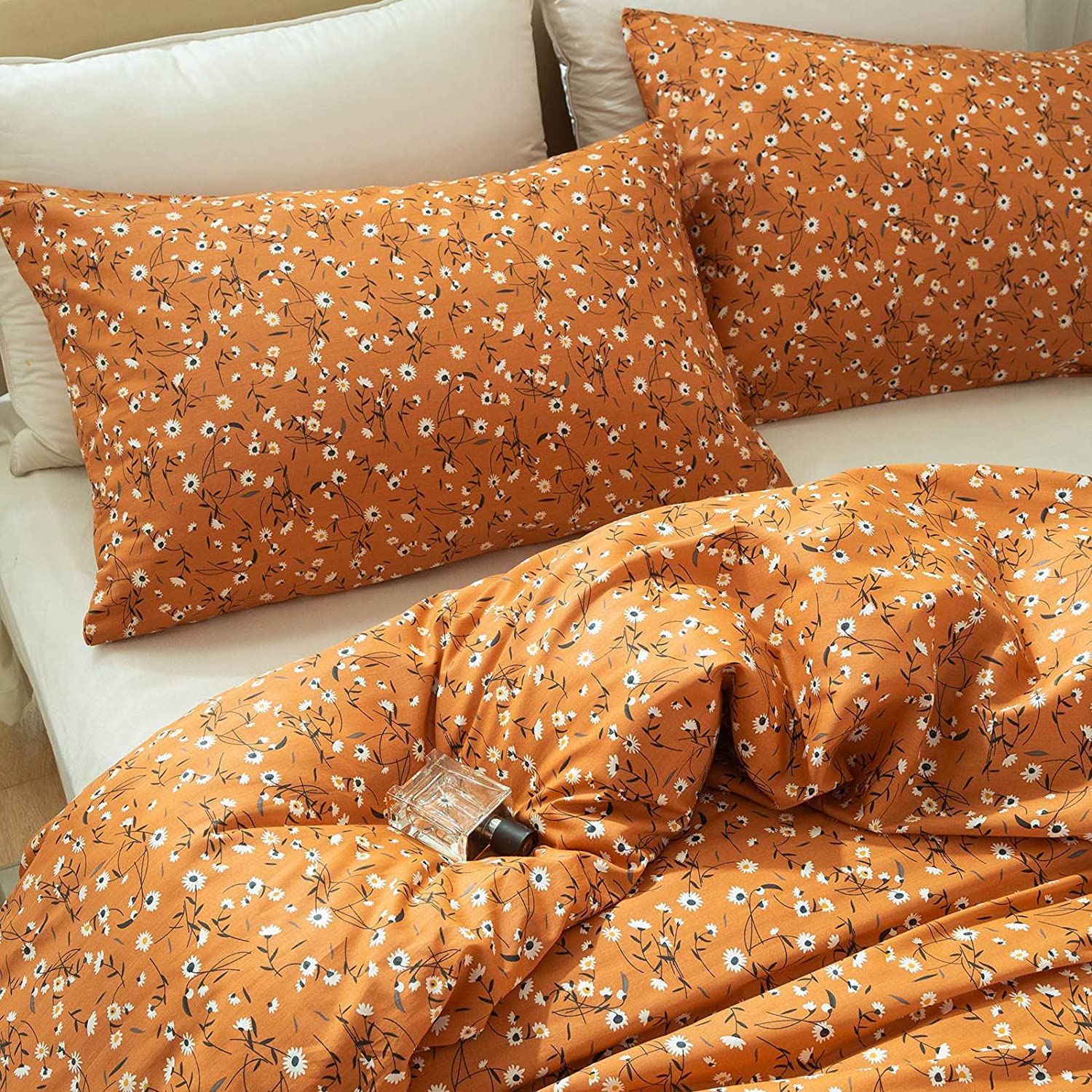 Foto 5 pulgar | Juego De Fundas De Edredón Lifetb Cotton Floral Queen Con 2 Fundas De Almohada - Venta Internacional.