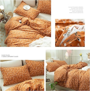 Foto 7 | Juego De Fundas De Edredón Lifetb Cotton Floral Queen Con 2 Fundas De Almohada - Venta Internacional.