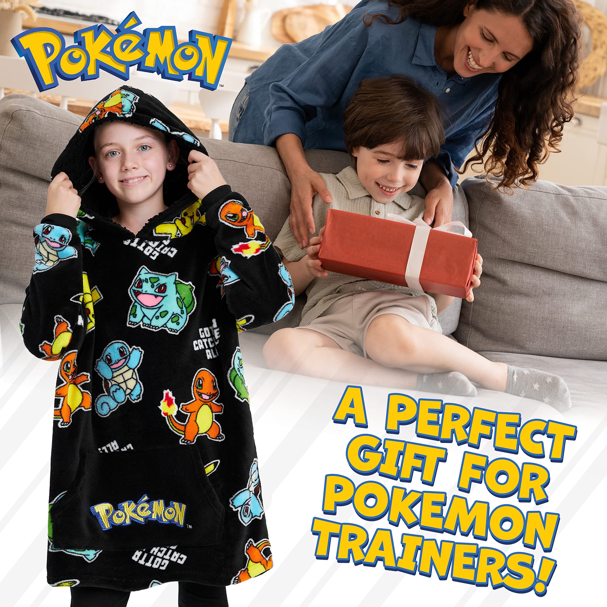 Foto 3 pulgar | Sudadera Portátil con Capucha Pokémon Pikachu para Niños - Venta Internacional