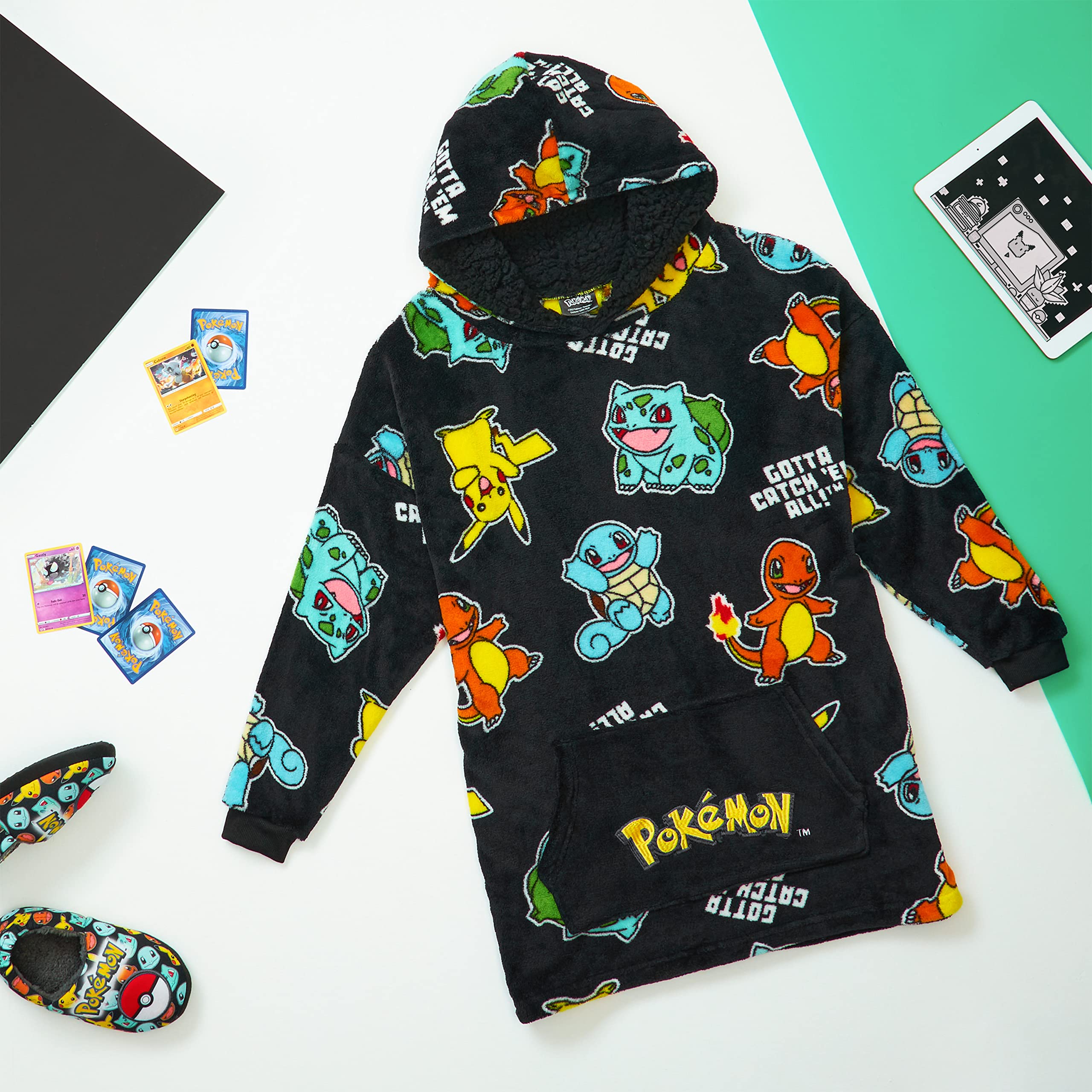 Foto 4 pulgar | Sudadera Portátil con Capucha Pokémon Pikachu para Niños - Venta Internacional
