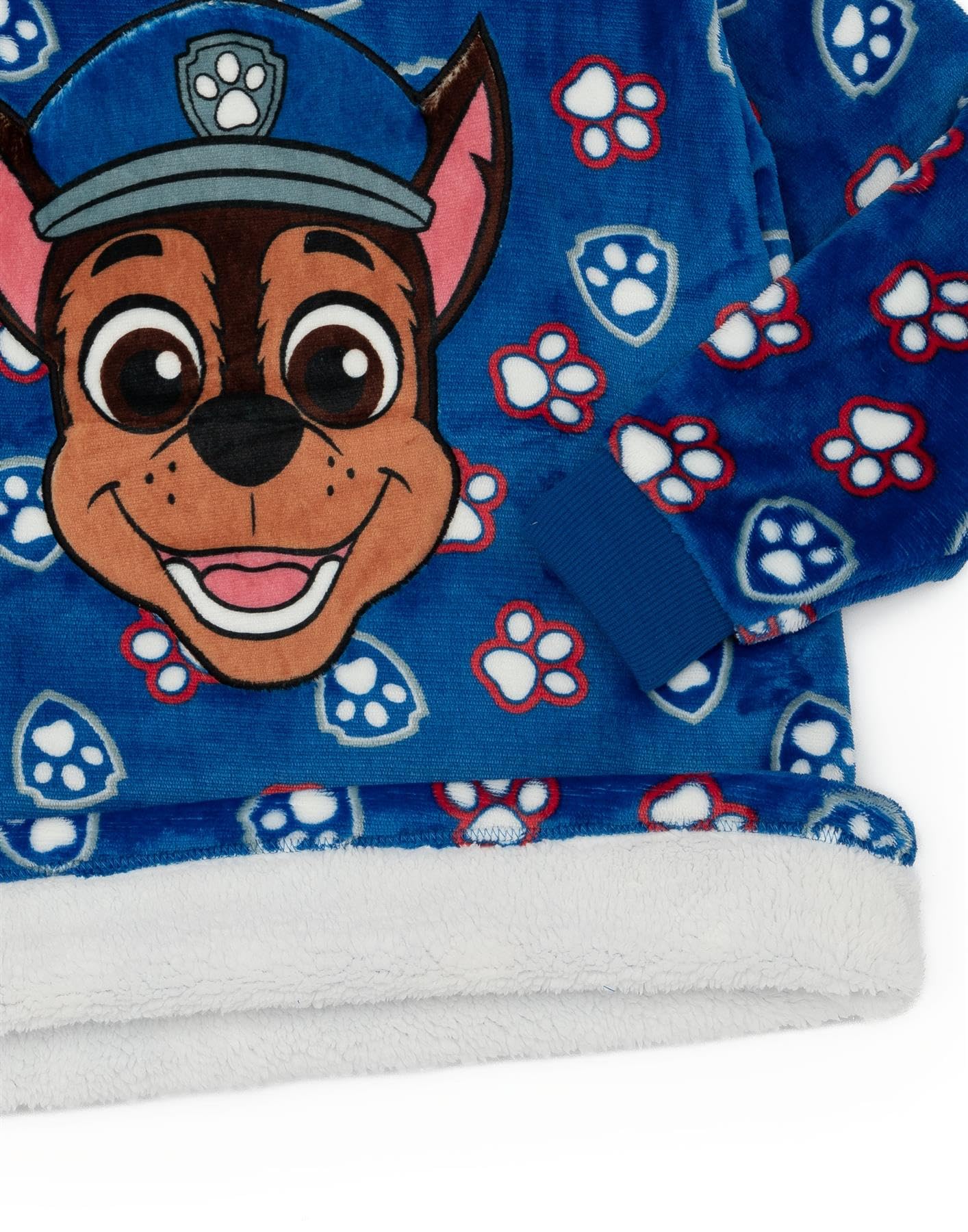 Foto 7 pulgar | Manta Portátil Con Capucha Paw Patrol Para Niños, Forro Polar Blue Chase - Venta Internacional.
