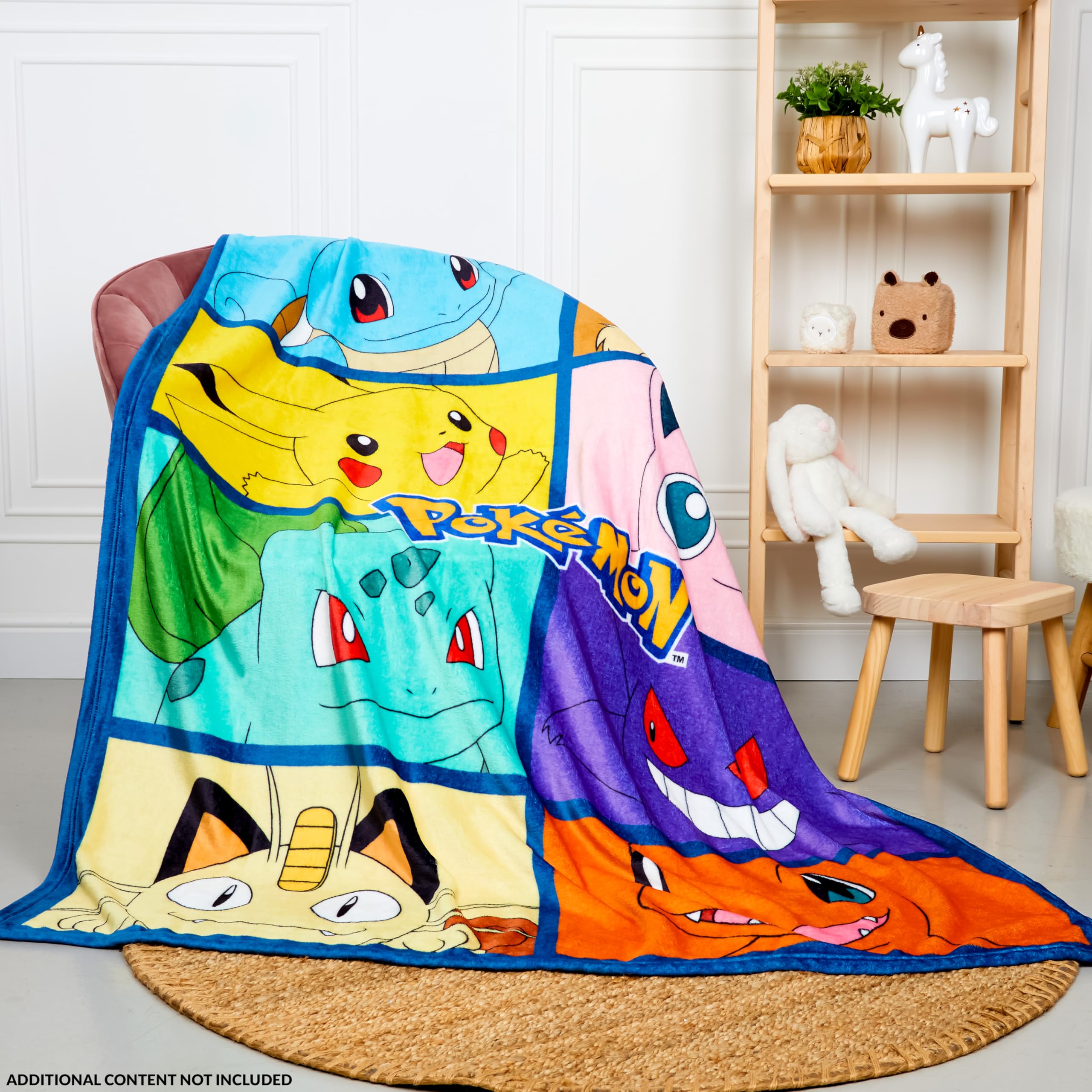 Foto 6 pulgar | Cama de Forro Polar Suave Con Diseño De Pokémon 130 X 150 Cm Para Niños Y Adolescentes - Venta Internacional