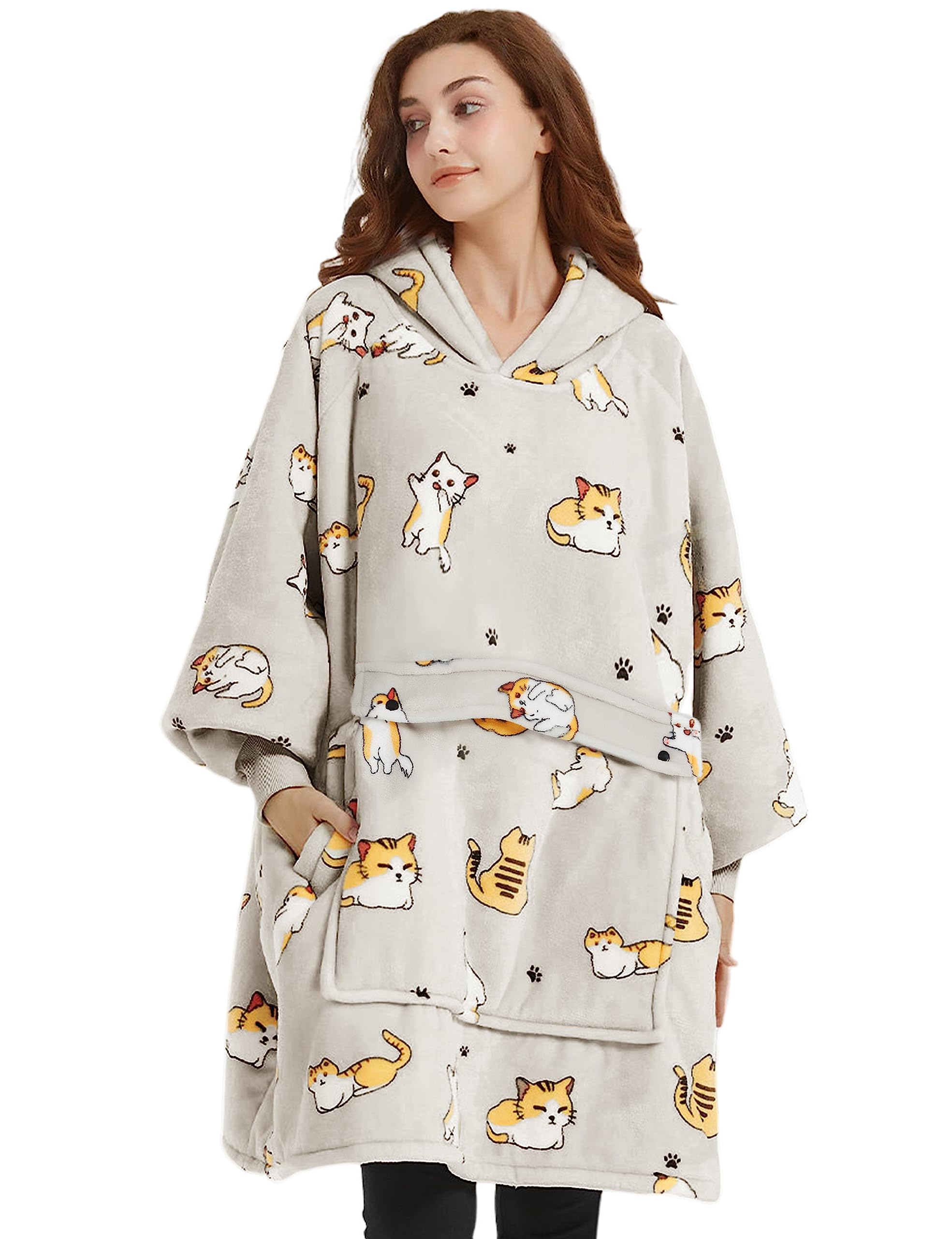 Foto 4 | Sudadera Portátil con Capucha Kfubuo Sherpa - Venta Internacional