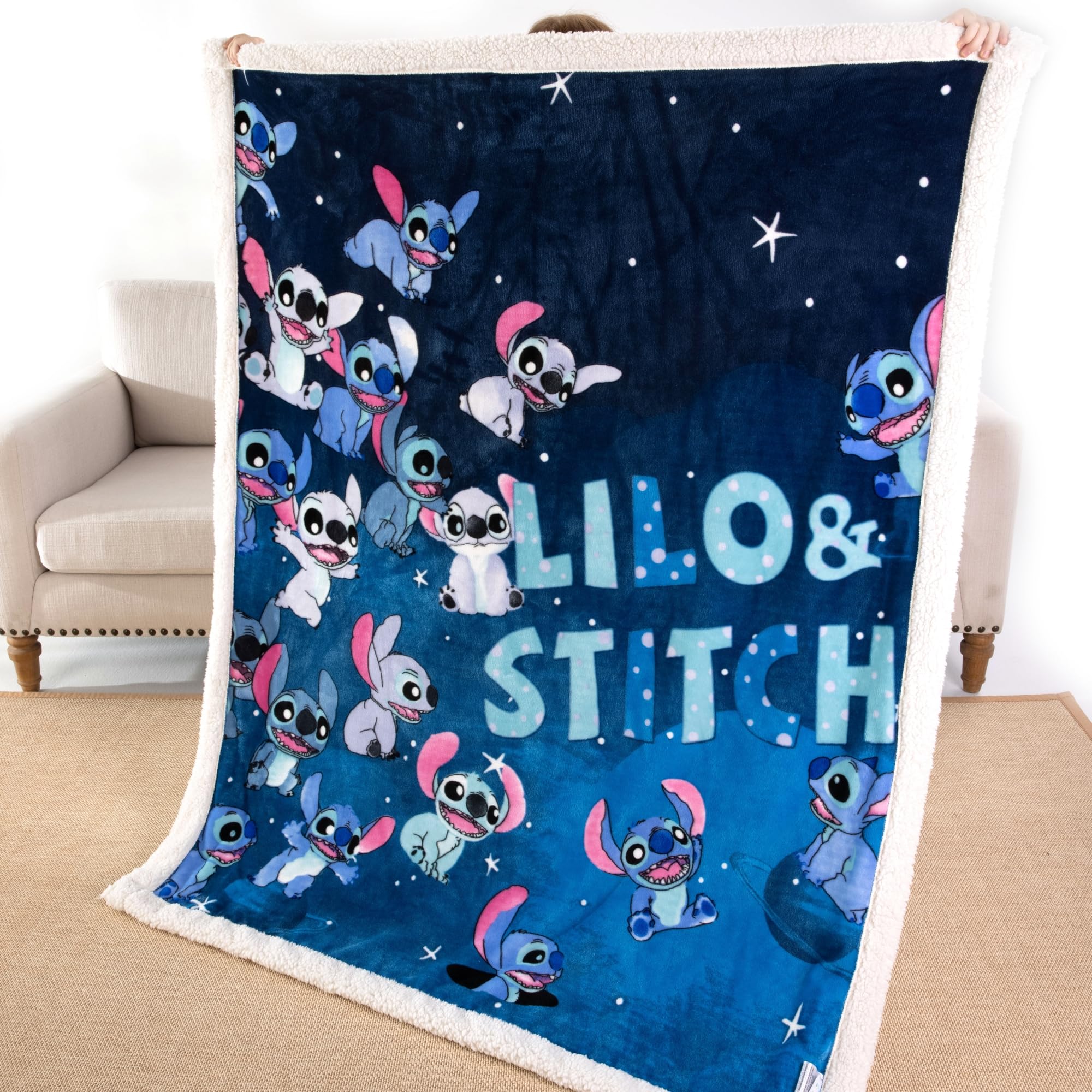 Foto 2 pulgar | Manta De Franela Sherpa Para Niños Cosusket, 130 X 150 Cm - Venta Internacional.