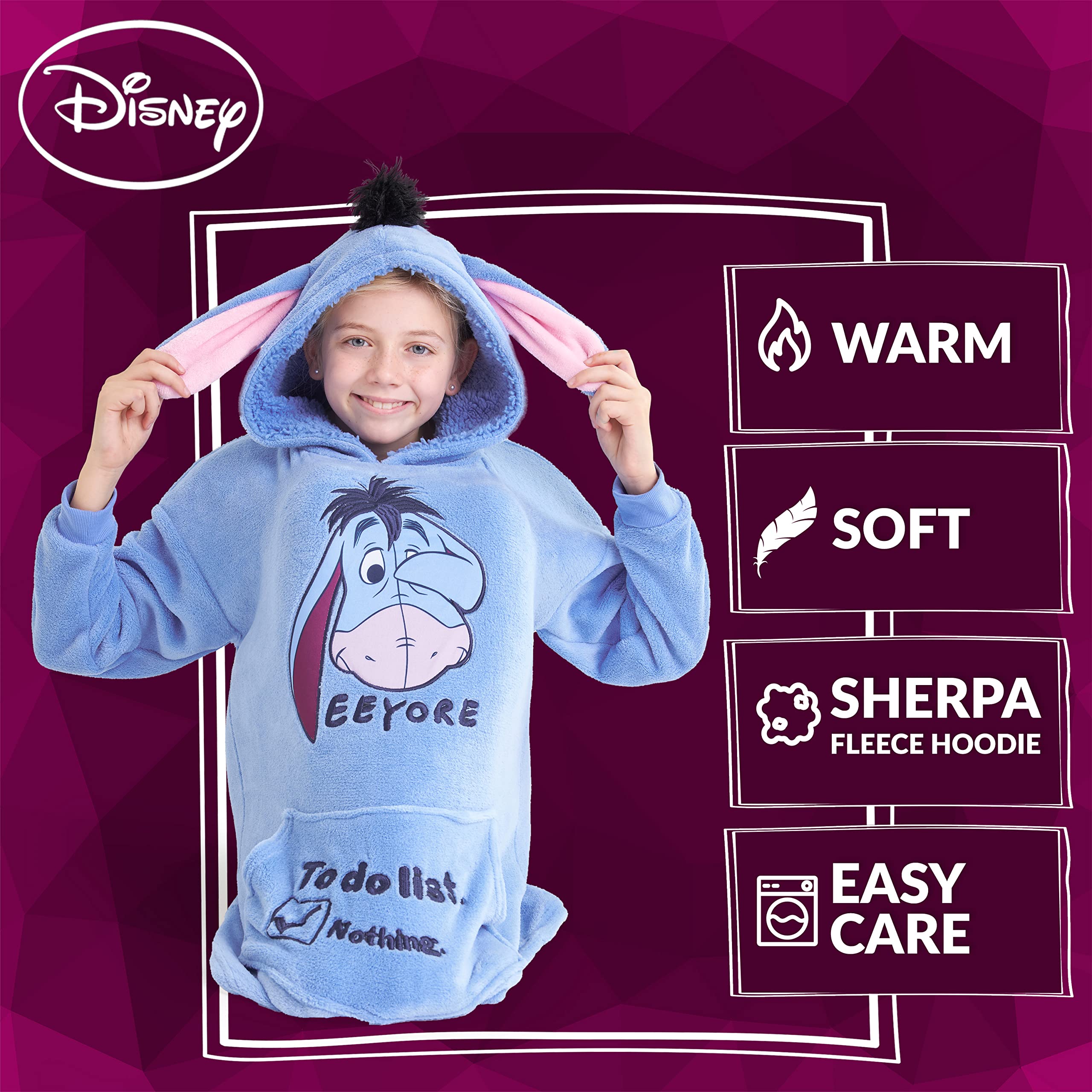Foto 7 pulgar | Manta con Capucha Disney - Venta Internacional