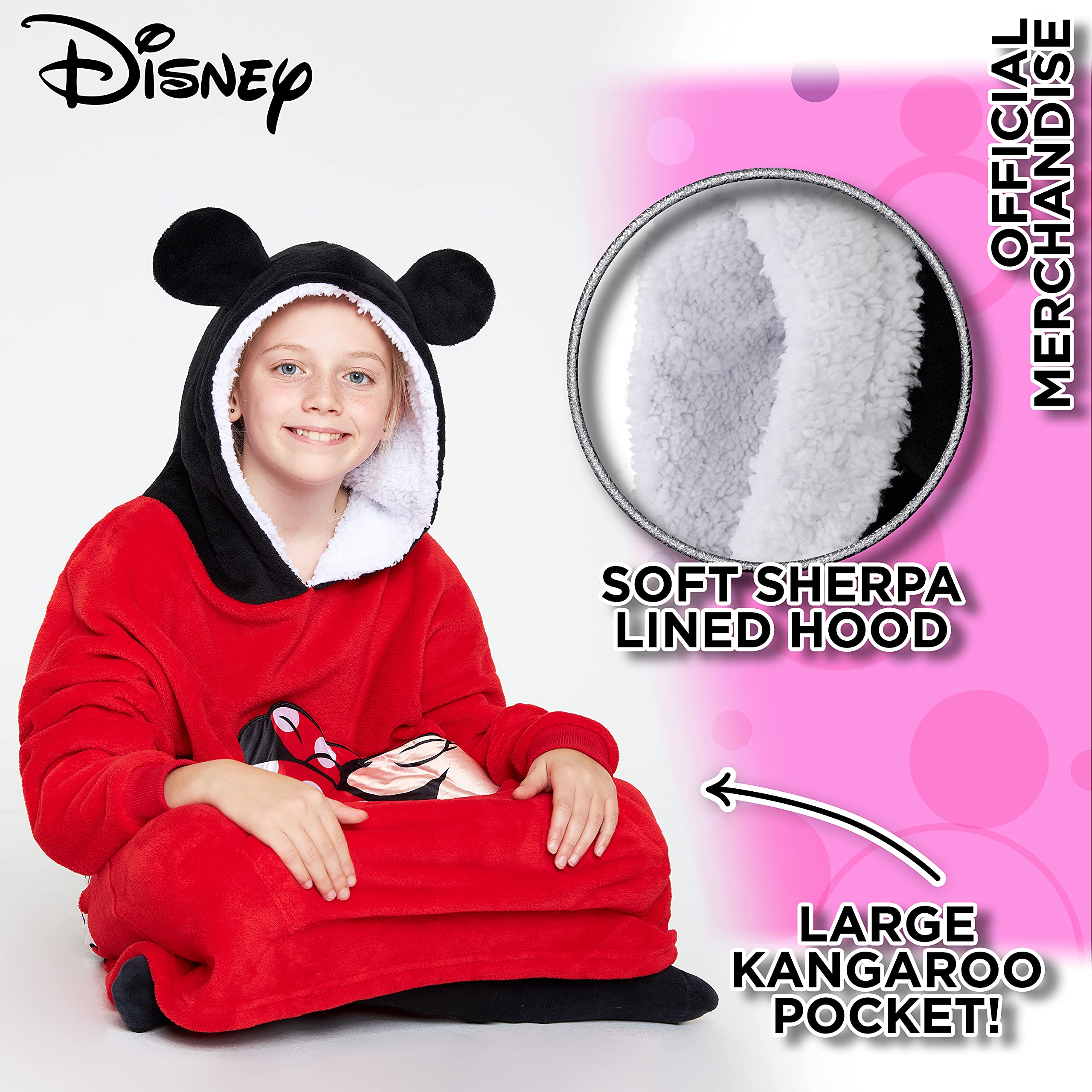 Foto 4 pulgar | Manta con Capucha Disney  Minnie Mouse - Venta Internacional