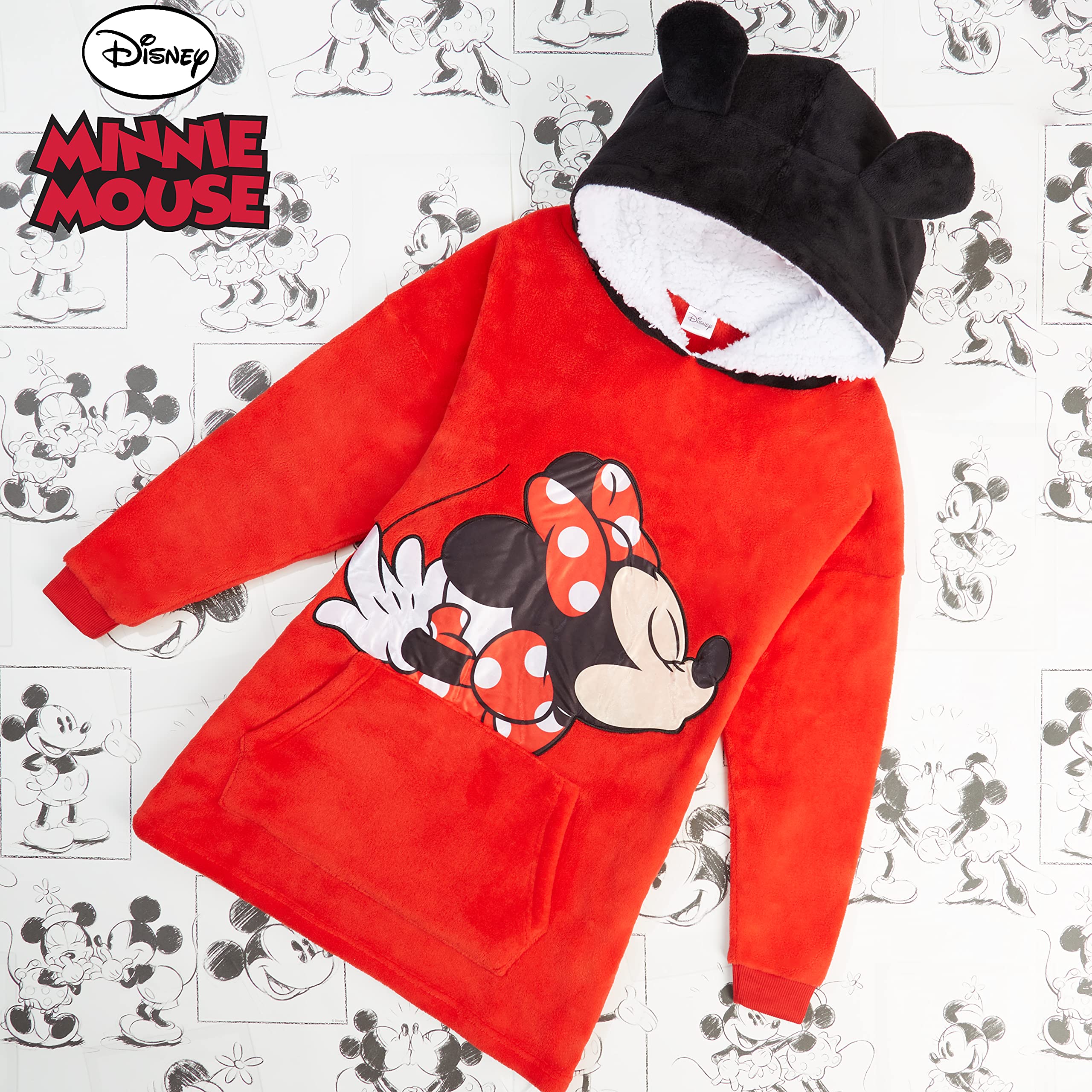 Foto 7 pulgar | Manta con Capucha Disney  Minnie Mouse - Venta Internacional