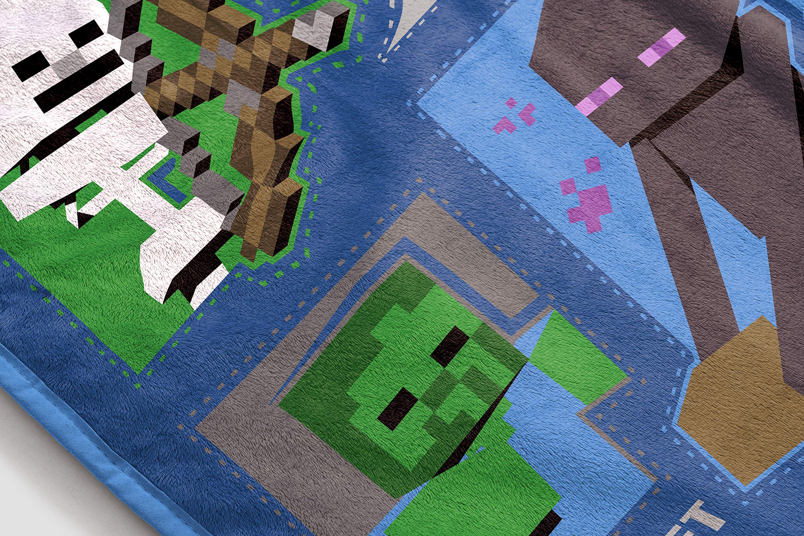 Foto 4 pulgar | Manta Jay Franco Con Iconos De Minecraft 157 X 229 Cm, Oficial - Venta Internacional.
