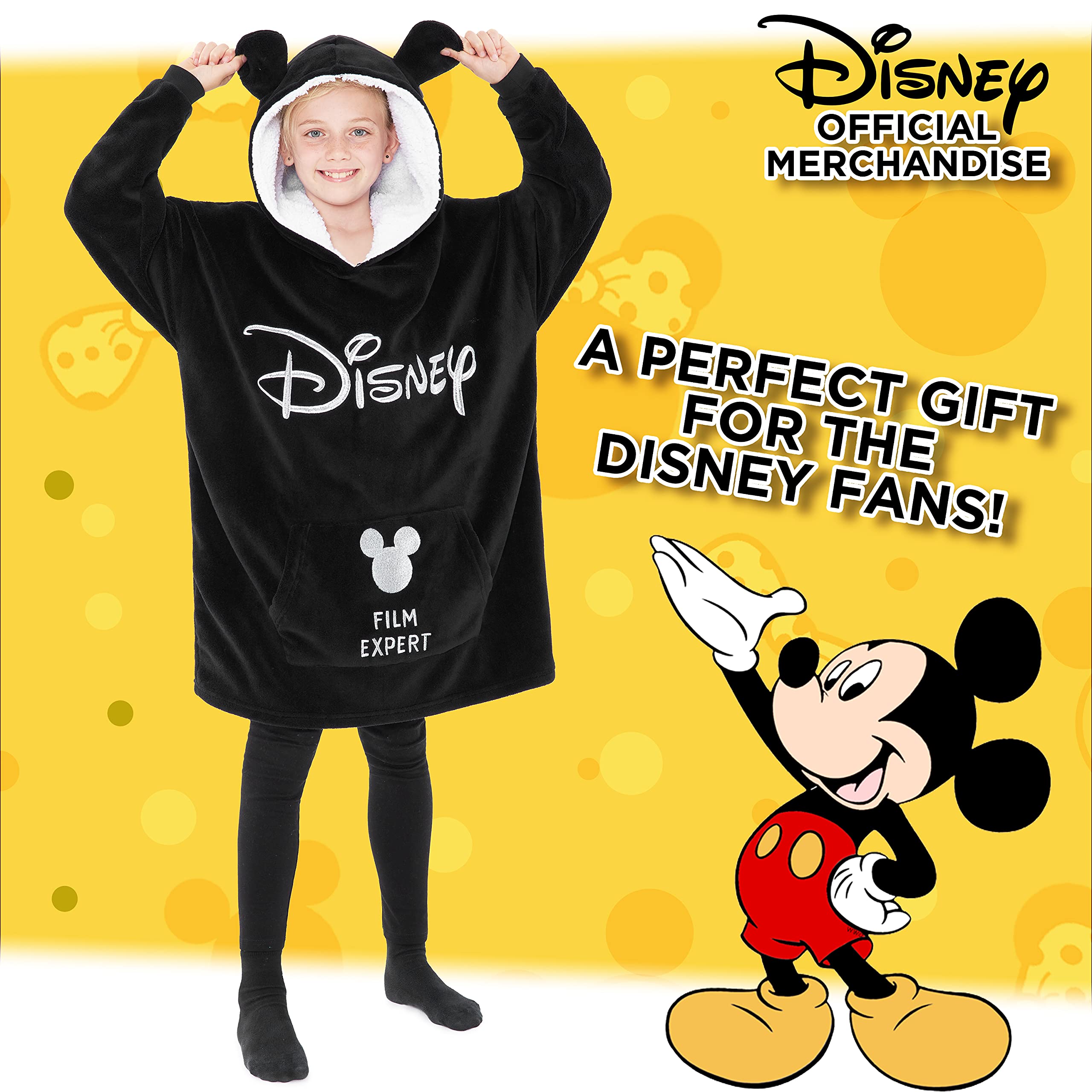 Foto 6 pulgar | Manta con Capucha Disney Mickey - Venta Internacional