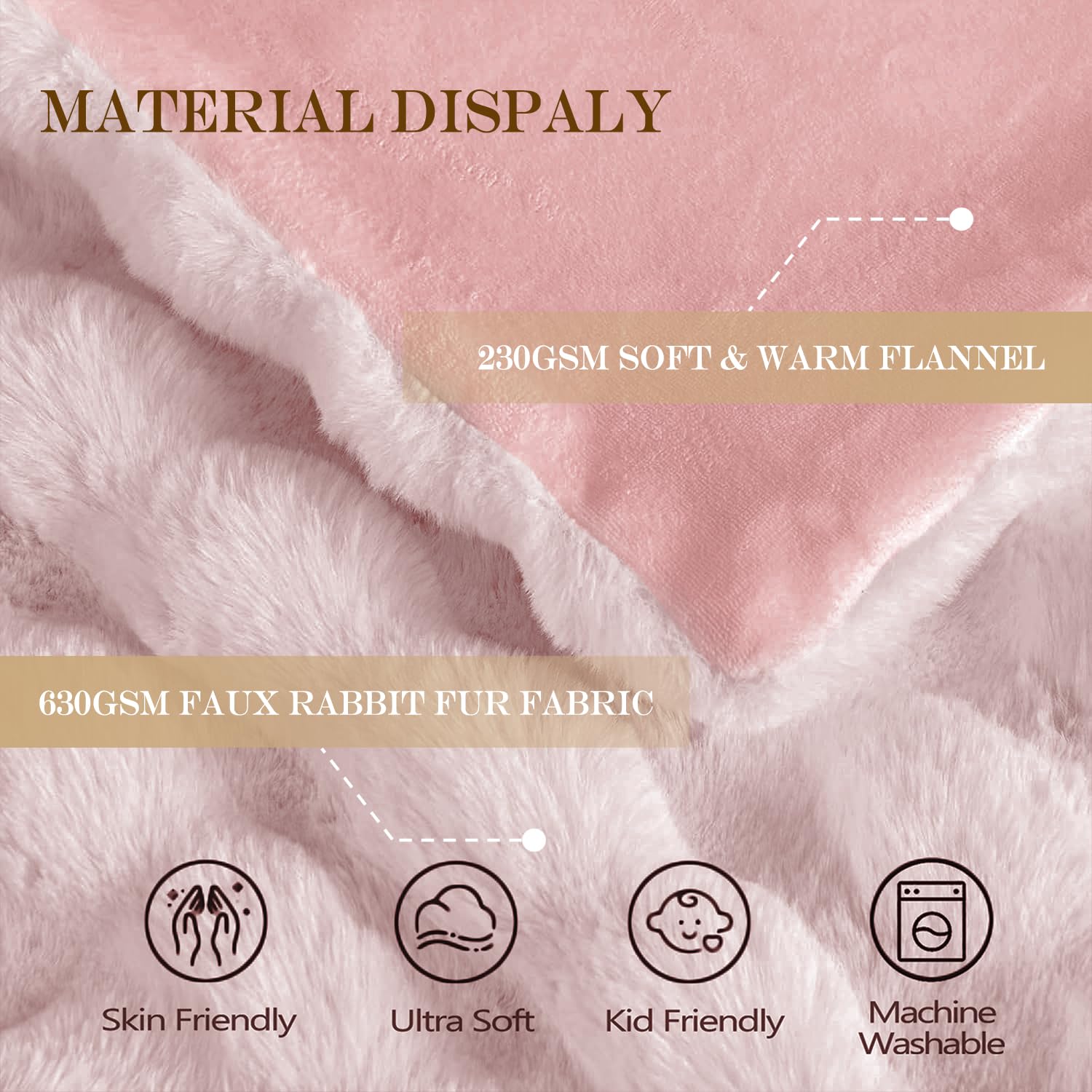 Foto 4 pulgar | Manta Latepis De Piel Sintética Rosa King Bubble, 220 X 270 Cm, 860 G/m² - Venta Internacional.