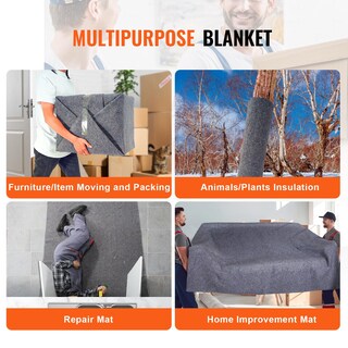 Foto 6 | Mantas De Mudanza Vevor De 9,53 Kg, 12 Paquetes De 72 X 54 Pulgadas, Color Gris - Venta Internacional.