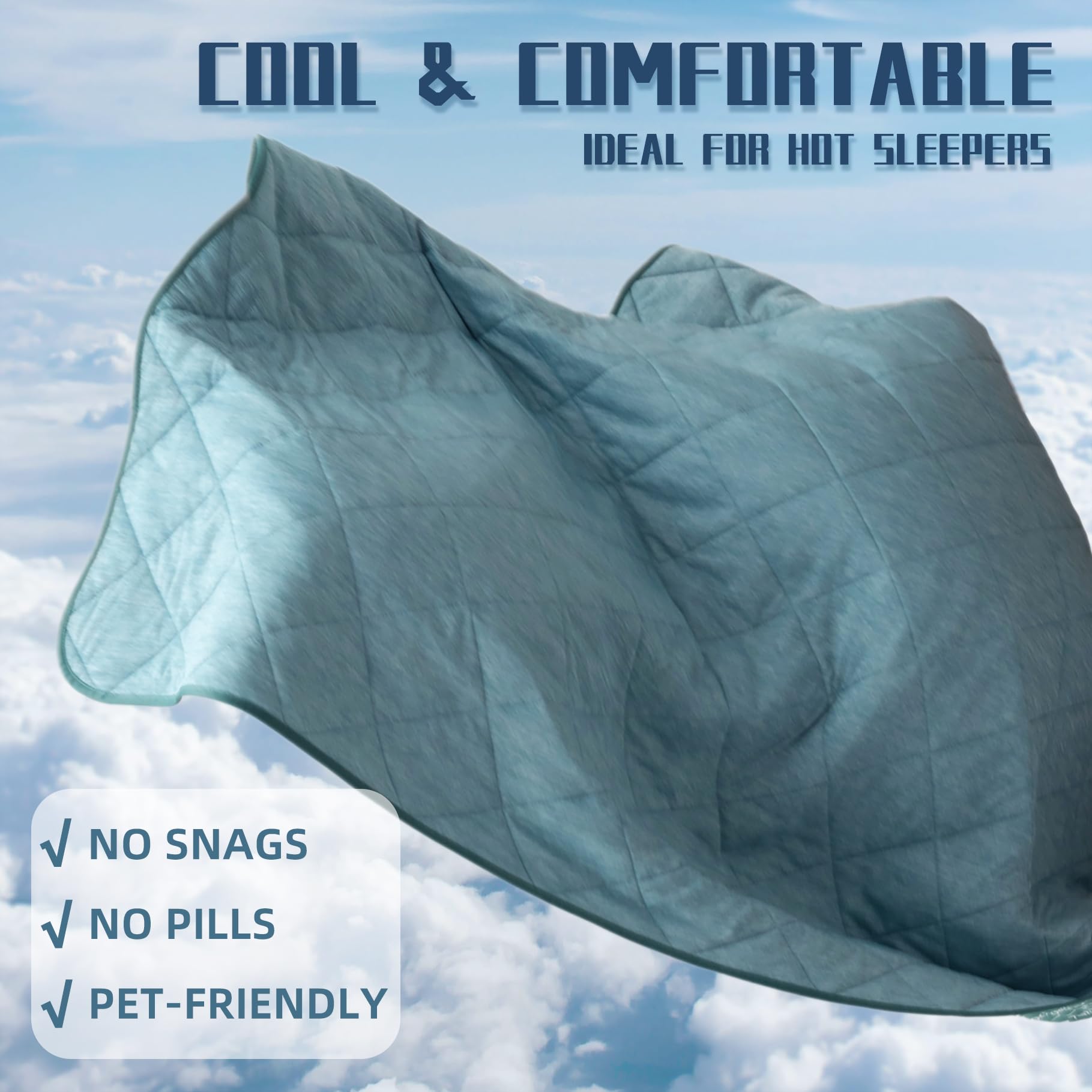 Foto 4 | Manta Refrescante Downcool Reversible Verde 150x180 Cm - Venta Internacional.