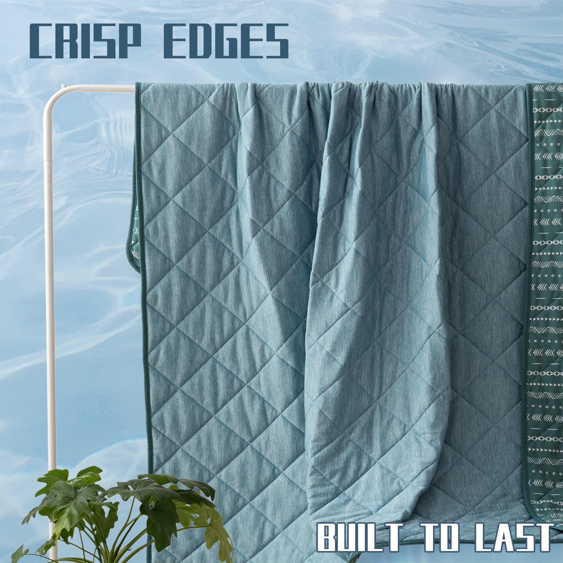 Foto 7 | Manta Refrescante Downcool Reversible Verde 150x180 Cm - Venta Internacional.