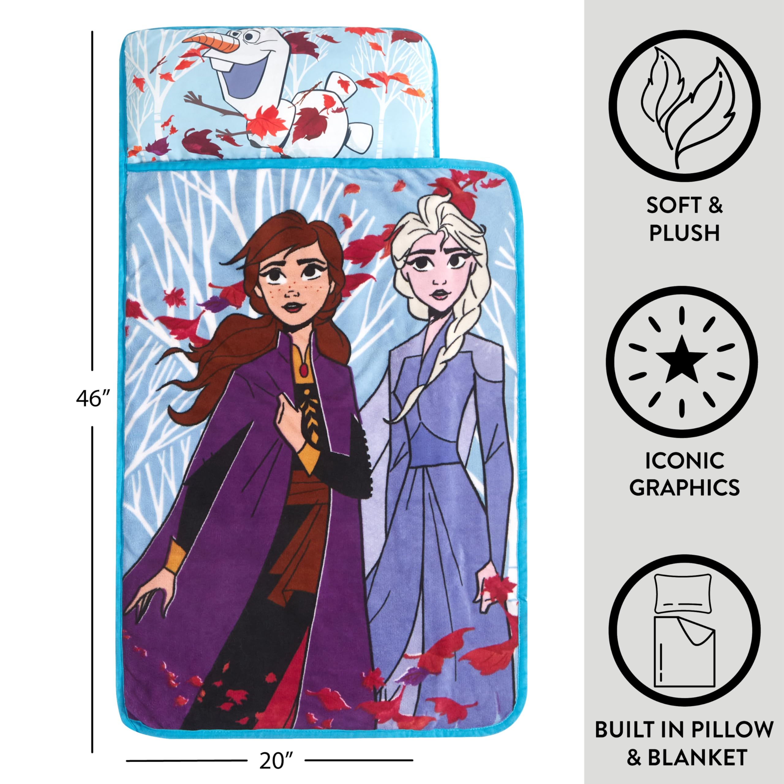 Foto 3 pulgar | Nap Mat Idea Nuova Disney Frozen 2 Supersuave Con Almohada - Venta Internacional.