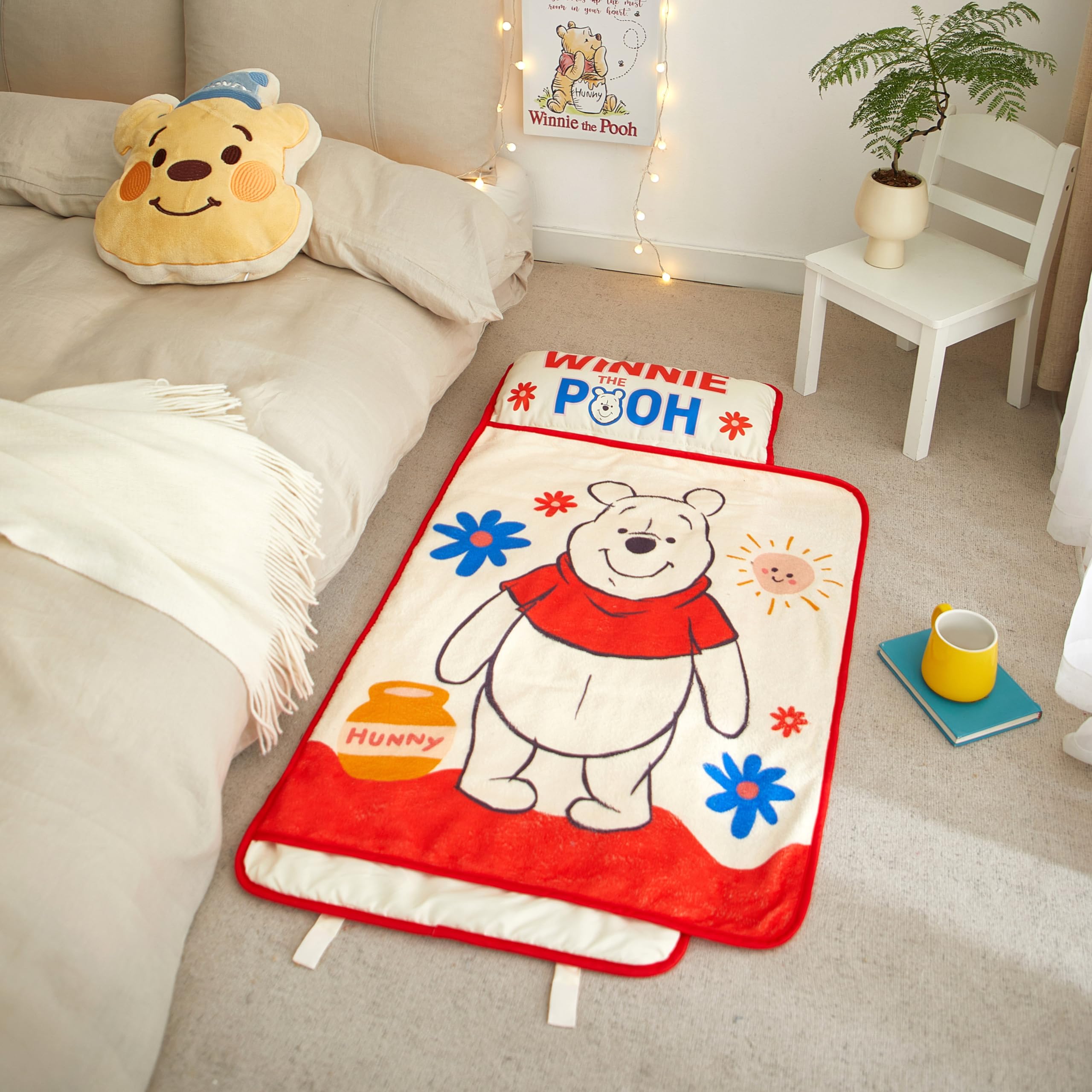 Foto 7 pulgar | Alfombrilla Acolchada Para Niños Pequeños Con Diseño De Winnie The Pooh De Disney Y Manta - Venta Internacional.