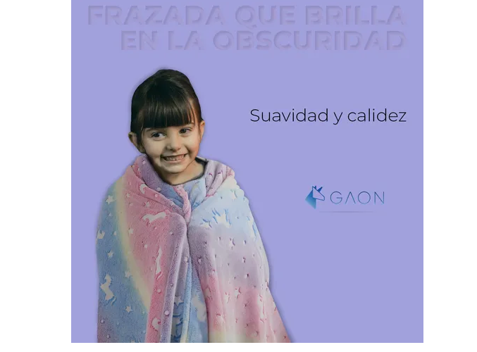 Foto 6 pulgar | Xtellar Cobija Mágica Para Niños  Frazada Brilla En La Oscuridad - Una Aventura Nocturna Lúdica