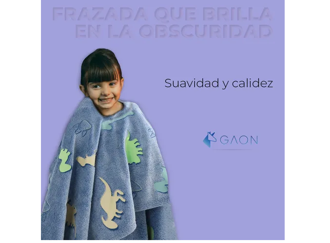 Foto 6 pulgar | Xtellar Cobija Mágica Para Niños  Frazada Brilla En La Oscuridad - Una Aventura Nocturna Lúdica