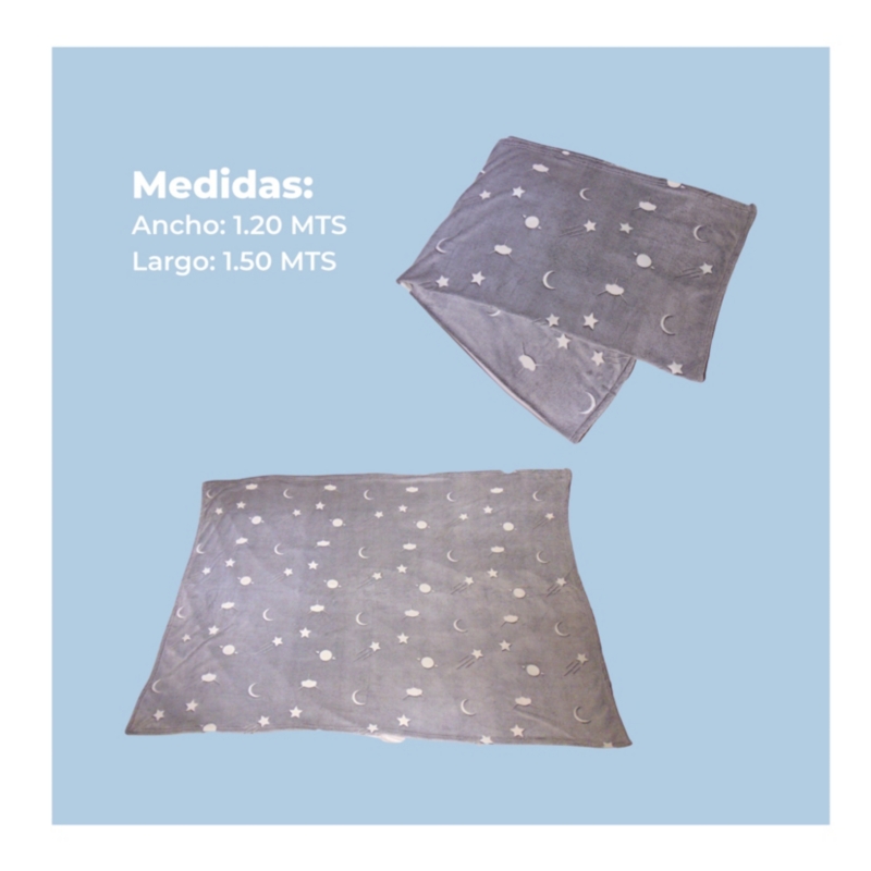 Foto 3 pulgar | Manta Gris Brillante Para Bebés Y Niños - Venta Internacional.