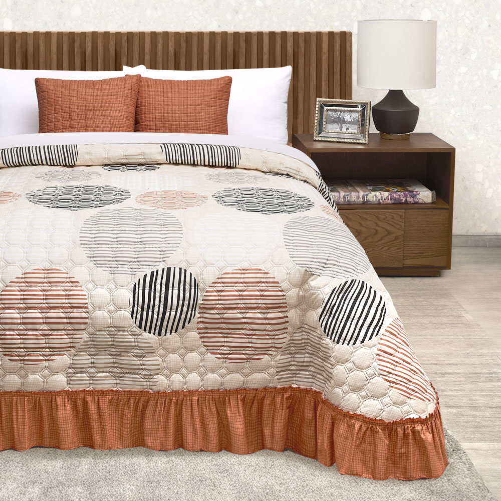Foto 3 | Colcha Con Cojines King Size Elefantito Hogar Rietti Color Beige Geométrico