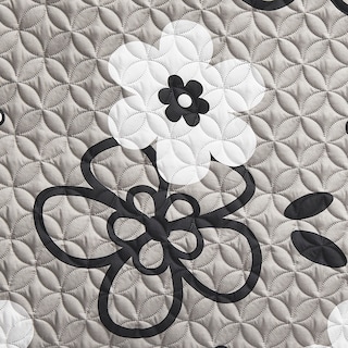 Foto 4 | Colcha Con Cojines King Size Elefantito Hogar Alatri Color Gris Floral