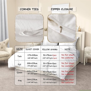 Foto 6 | Fundas para Edredón Feelyou Queen Size-Venta Internacional