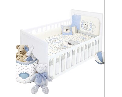 Foto 1 | Set Edredon Cuna Cama Corral Baby Baby 6 Piezas Boy Amiguitos