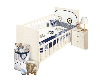 Foto 1 | Set Edredon Cuna Cama Corral Baby Baby 6 Piezas Boy Felinos