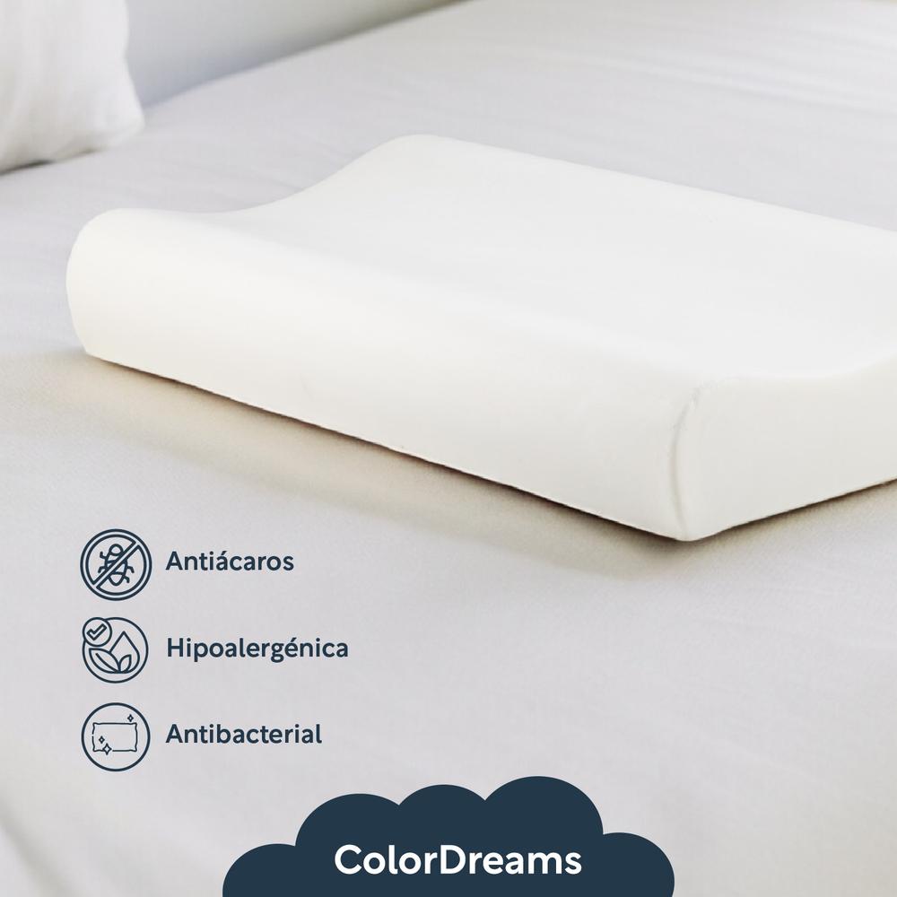 Foto 6 | Almohada Ortopédica 2 Pzas Espuma Viscoelástica Colordreams