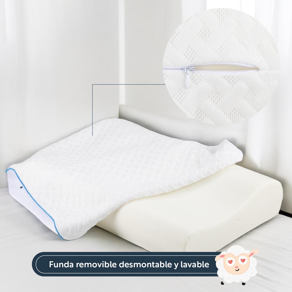 Foto 5 | Almohada Ortopédica 2 Pzas Estandar Espuma Viscoelástica