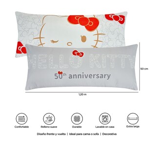 Foto 7 | Almohada Súper Jumbo Hello Kitty 50 Aniversario