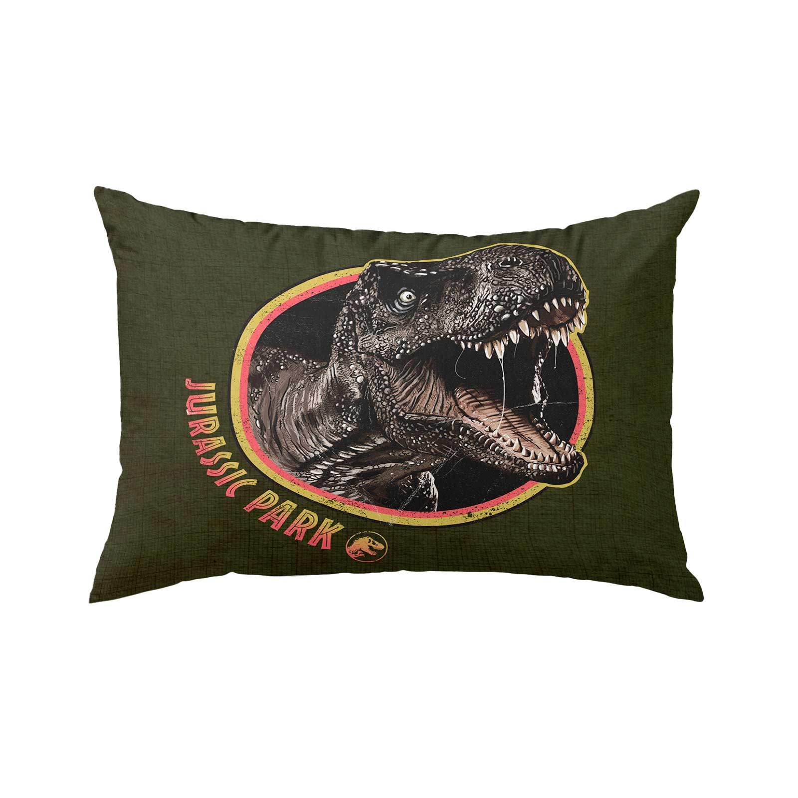 Foto 3 pulgar | Almohada Reversible Jurassic Park Dinosaurs