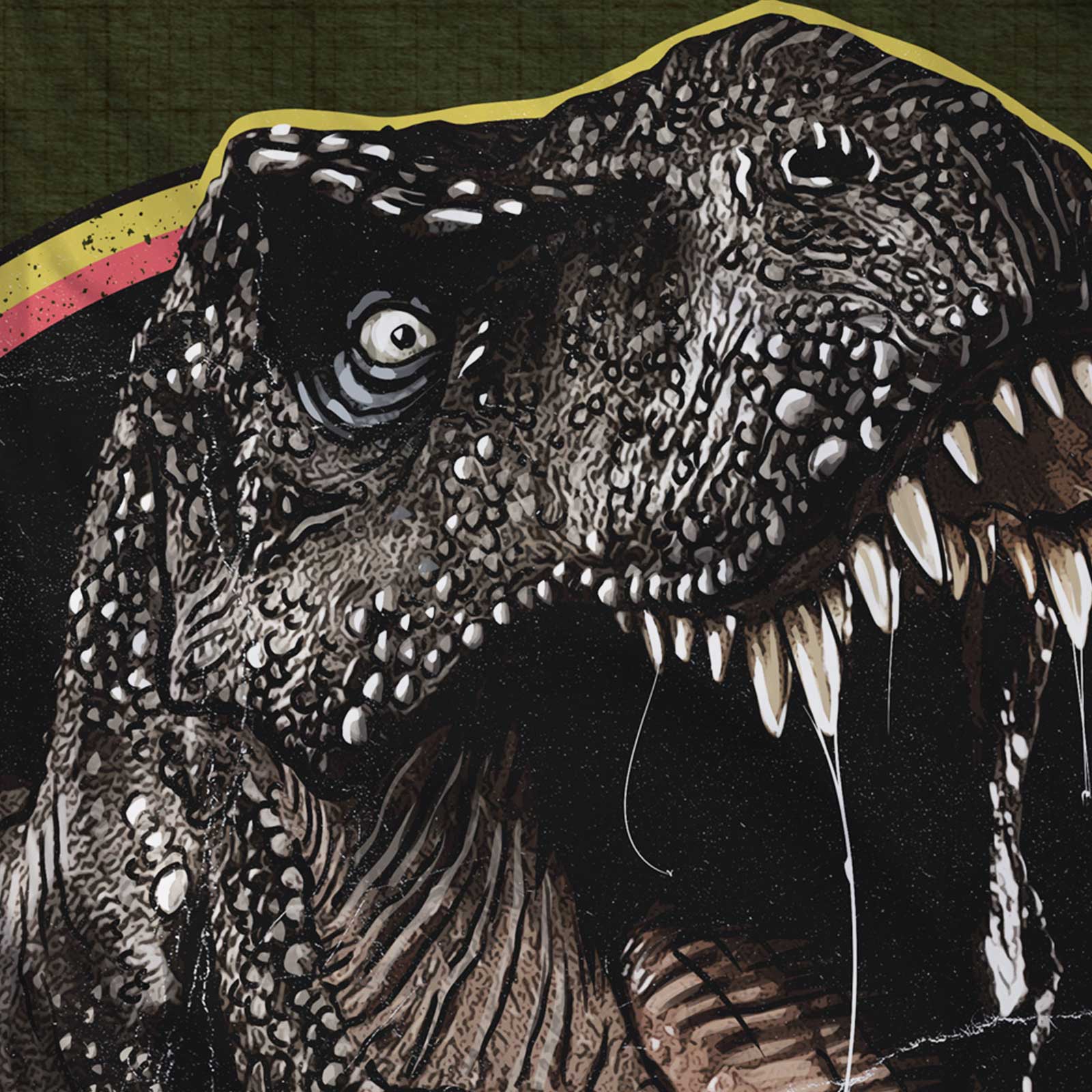Foto 5 pulgar | Almohada Reversible Jurassic Park Dinosaurs