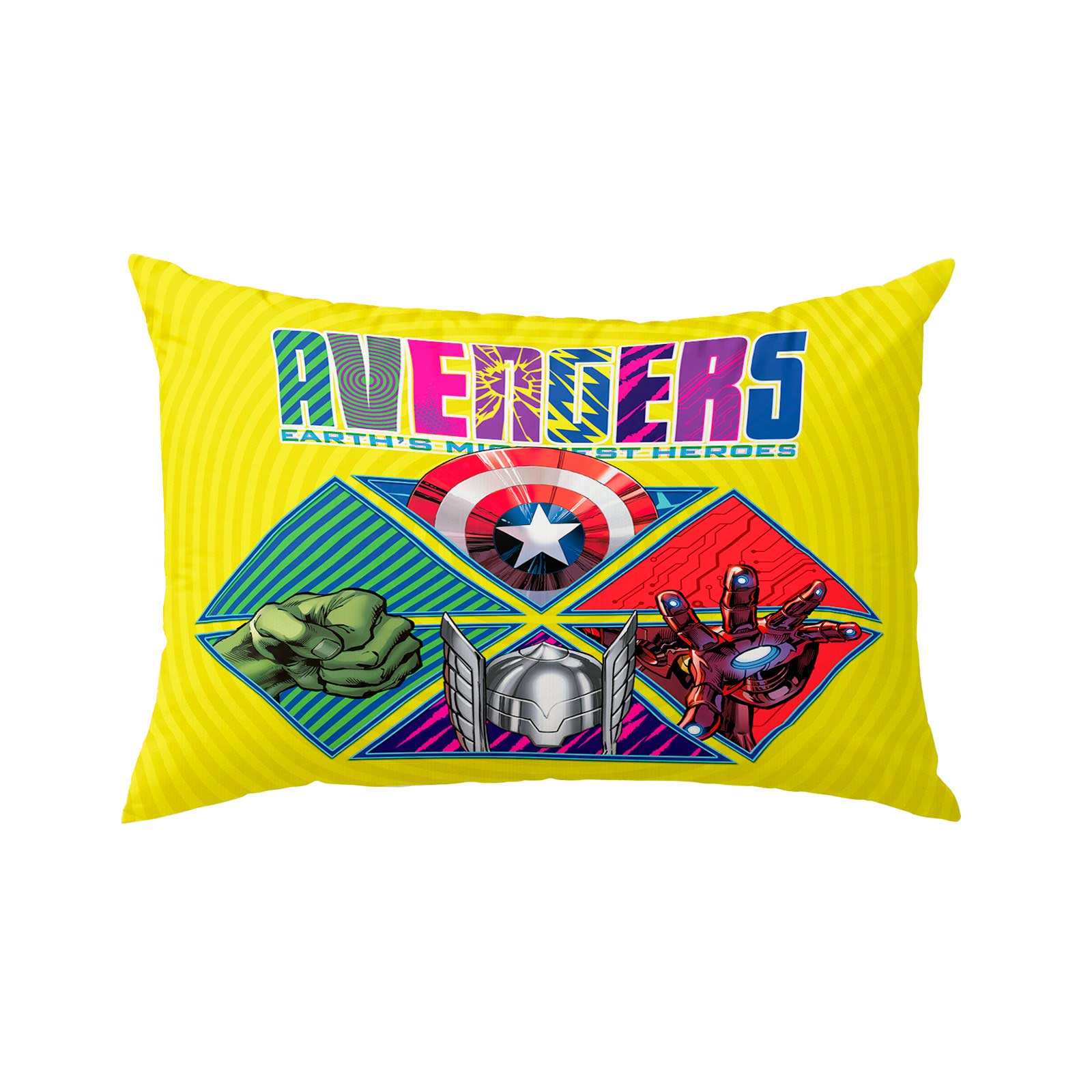 Foto 3 pulgar | Almohada Reversible Avengers Escudos