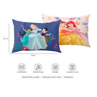 Foto 4 | Almohada Reversible Princesas Cuento