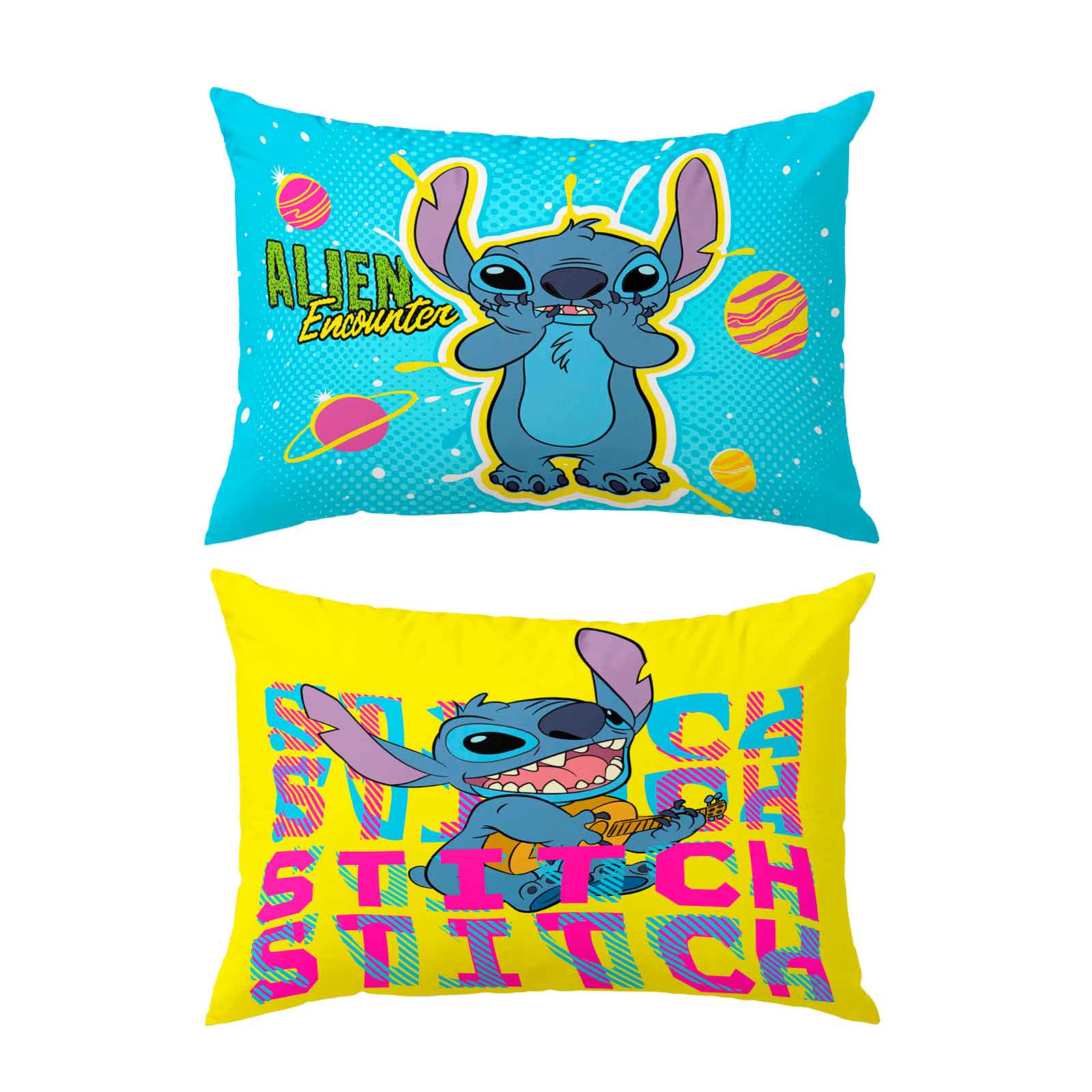 Almohada Reversible Stitch Universe